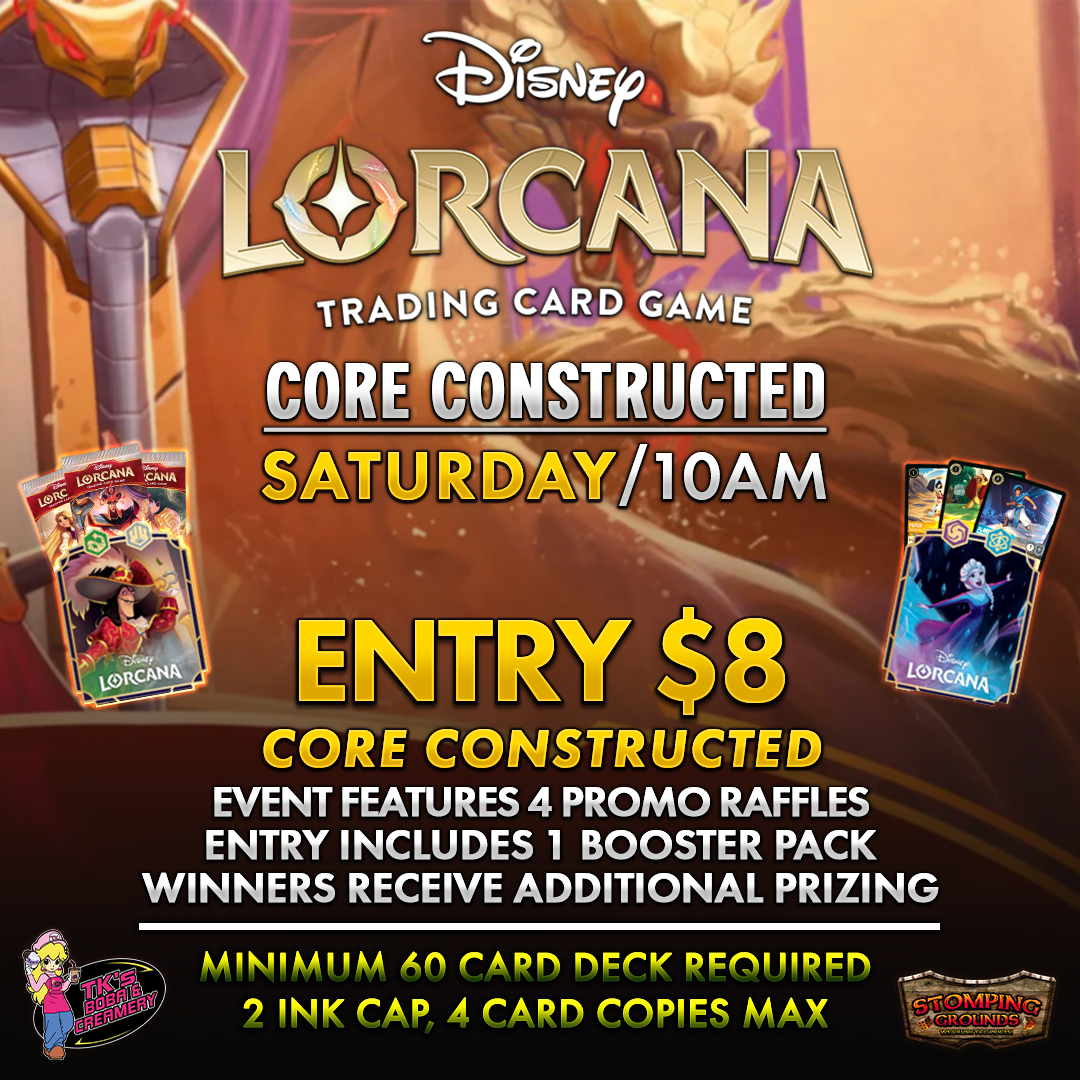 Disney Lorcana: Core Constructed Event Entry (Hosted @ TK's Boba & Creamery)