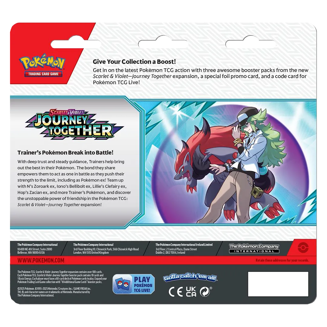 Scarlet & Violet: Journey Together - 3 Booster Blister [Scrafty]