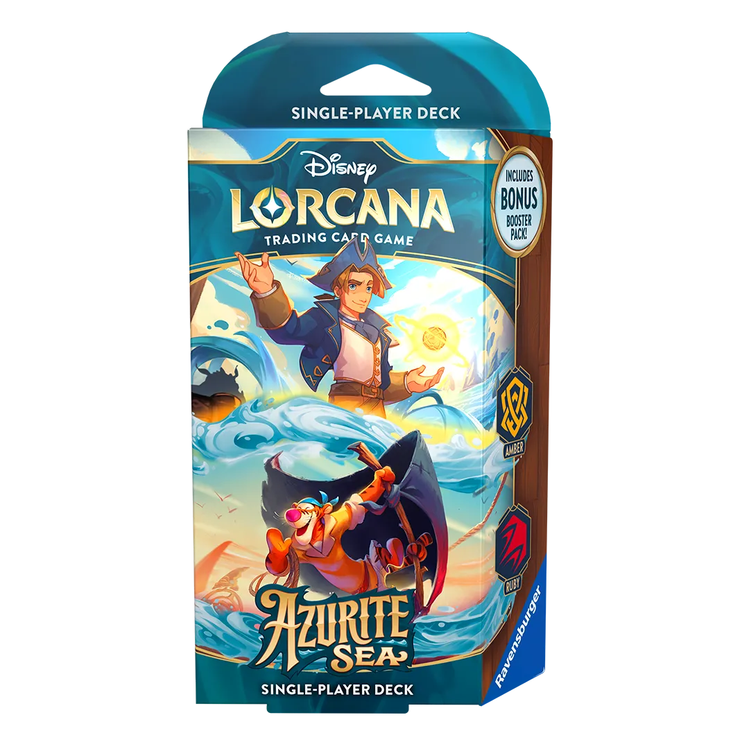 Disney Lorcana: Azurite Sea Starter Deck [Amber & Ruby]