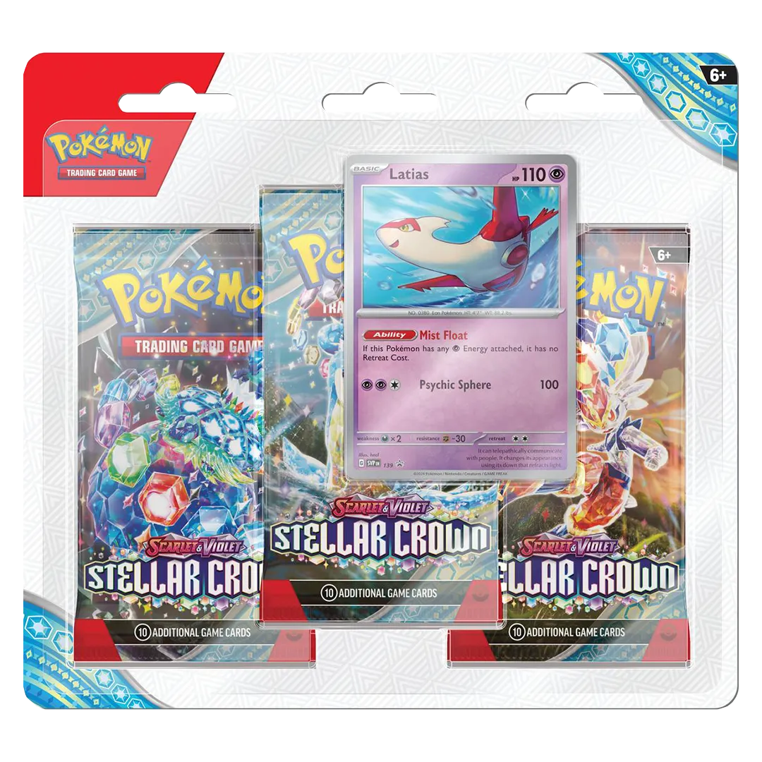 Scarlet & Violet: Stellar Crown- 3 Pack Blister [Latias]