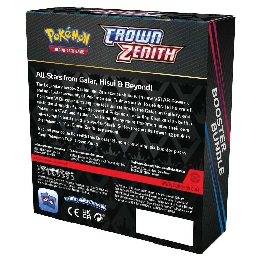 Sword & Shield: Crown Zenith - Booster Bundle