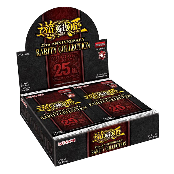 25th Anniversary Rarity Collection Booster Box Display