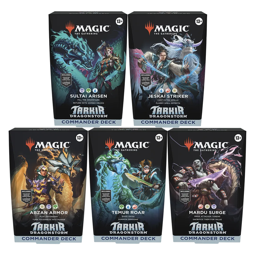 Magic: The Gathering - Tarkir: Dragonstorm Commander Deck Bundle [Set of 5]