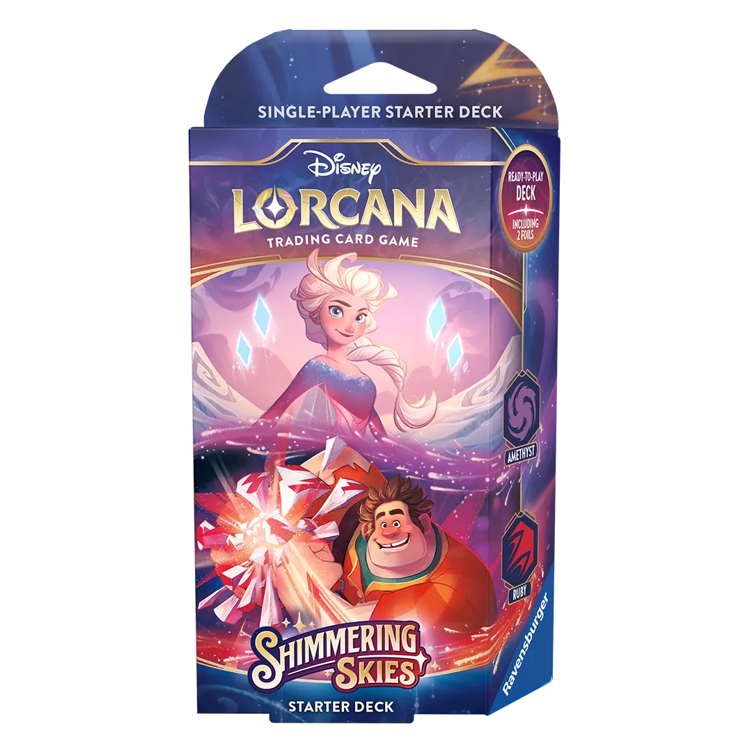 Disney Lorcana: Shimmering Skies Starter Deck [Amethyst & Ruby]