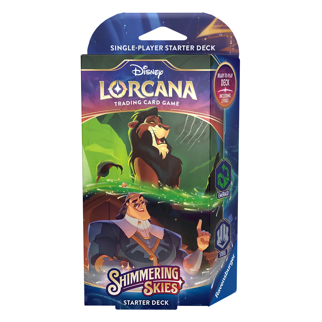 Disney Lorcana: Shimmering Skies Starter Deck [Emerald & Steel]