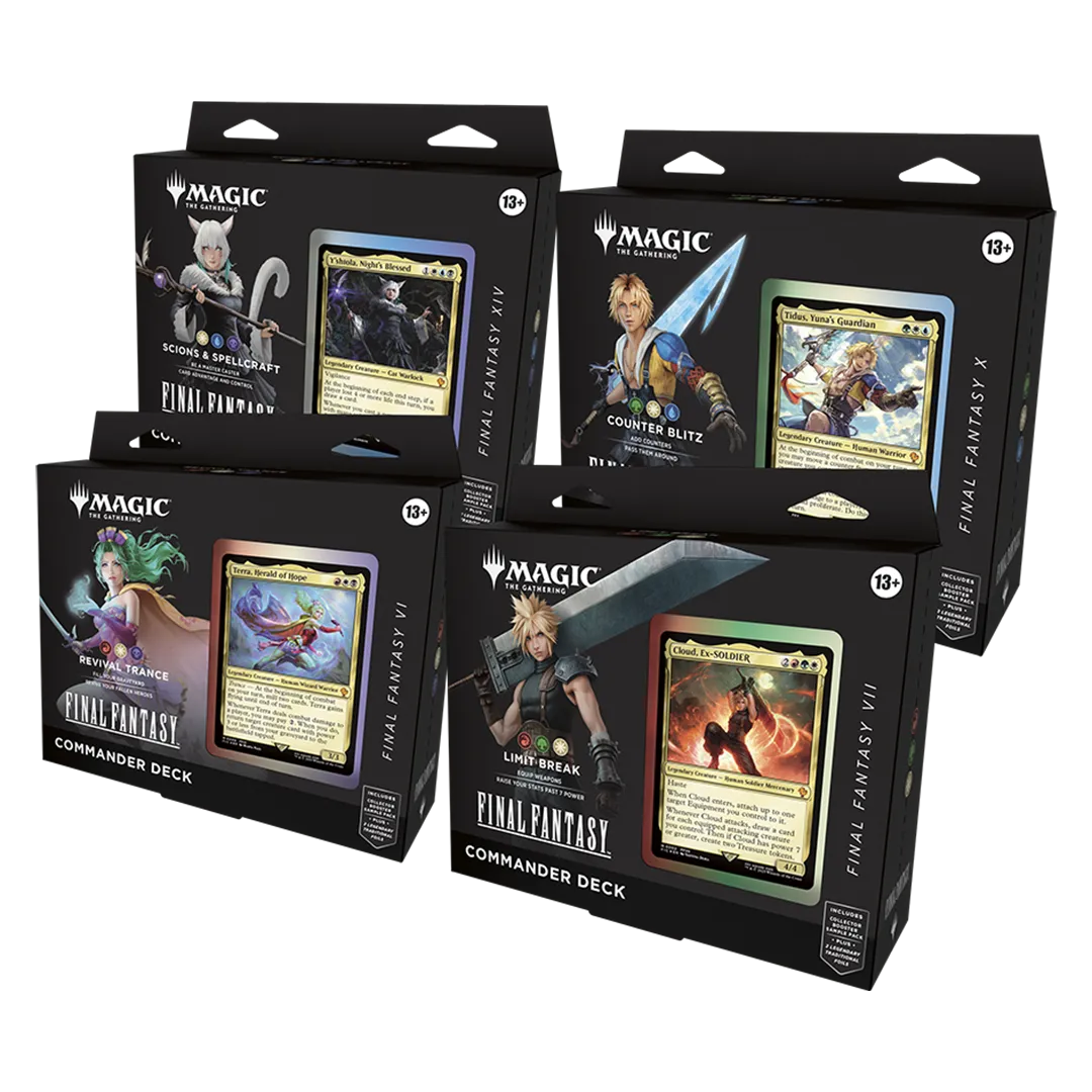 Magic: The Gathering Final Fantasy Commander Deck Bundle [Set of 4]